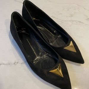Giuseppe Zanotti Flat Suede Shoes
